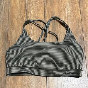 Size 10 LuluLemon Striped Sports Bra